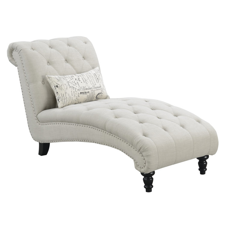 Lark Manor Versailles Tufted Armless Chaise Lounge & Reviews Wayfair